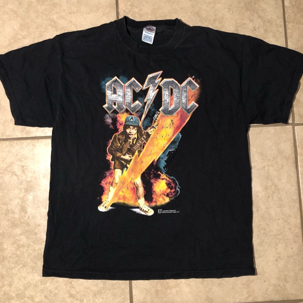 AC/DC Angus Young T-shirt Rock and Roll Large 2004